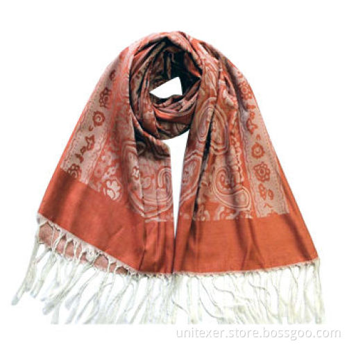 Jacquard Scarf, Made of 100% Polyester, OEM Services are Welcome
